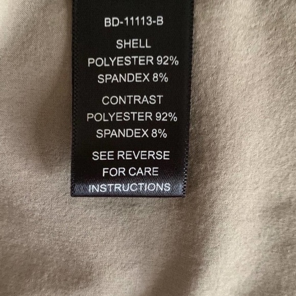 🍓Ark & Co True Wrap Dress Mini Red plunge top Khaki Pleated Skirt Size Small - Picture 7 of 9